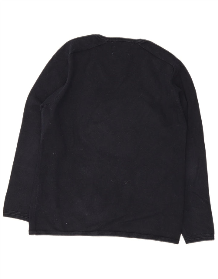 Zara Jersey con Cuello en V para Niños 11-12 Años Negro