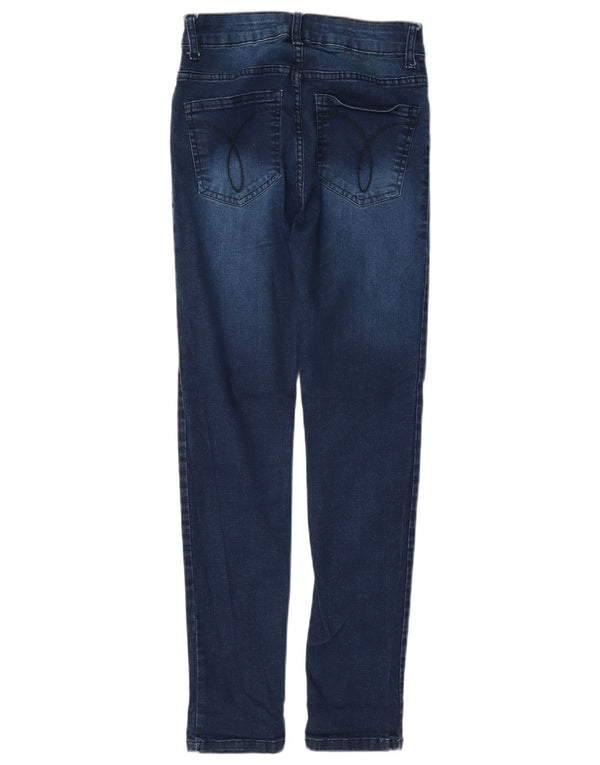 Calvin Klein Jeans ajustados para mujer EU 38 Small W24 L27 Algodón azul