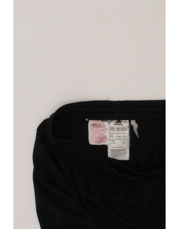 ADIDAS Boys Climalite Sport Shorts 13-14 Years  Black Polyester Vintage Adidas and Second-Hand Adidas from Messina Hembry 