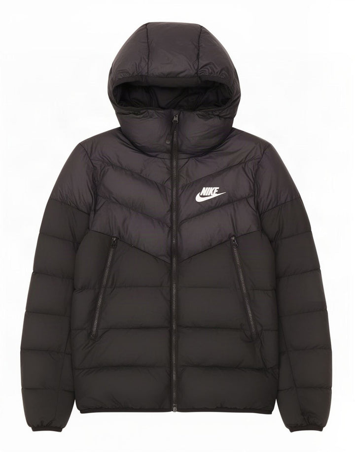 Nike Chaqueta acolchada con capucha para hombre UK 36 Small Poliéster negro