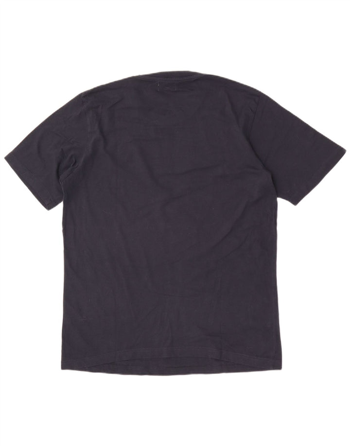 Kappa Hombre Camiseta Top Grande Azul Marino Algodón