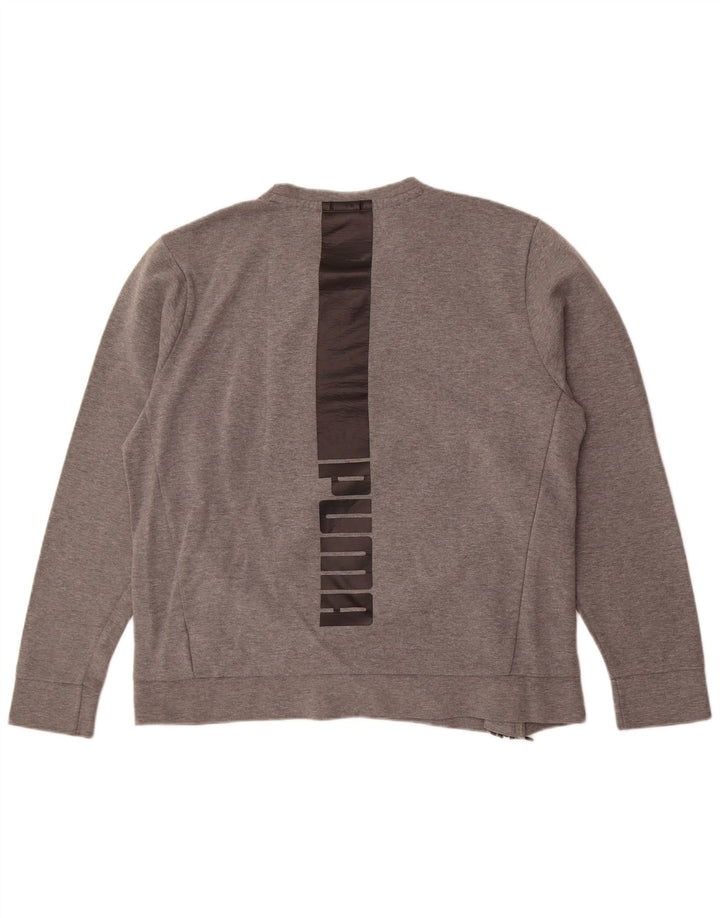 Puma Hombre Sudadera Gráfica Jumper XL Gris Algodón