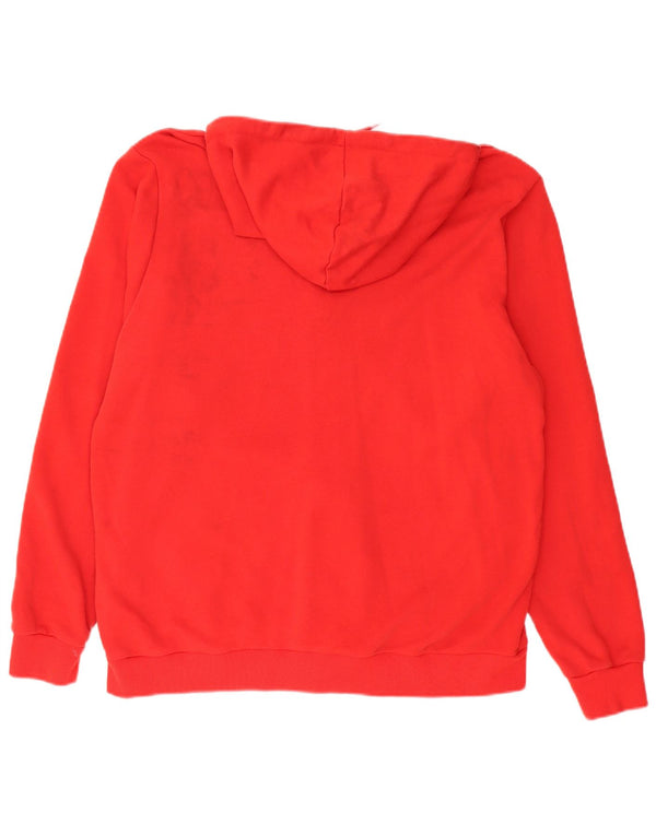 Puma Sudadera con capucha y cremallera gráfica para hombre XL Algodón rojo