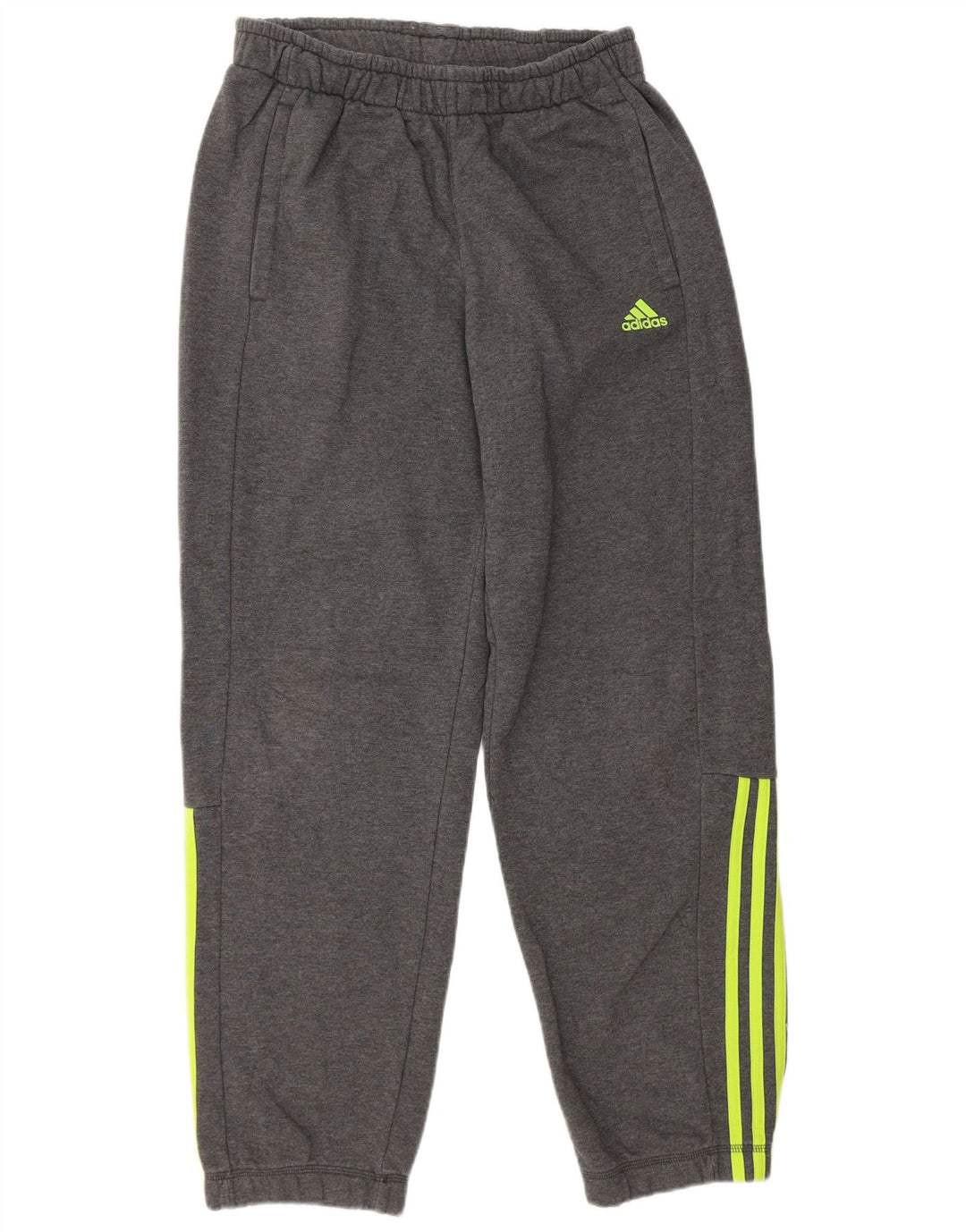 ADIDAS Hombre Climalite Chándal Pantalones Joggers Algodón Gris Medio