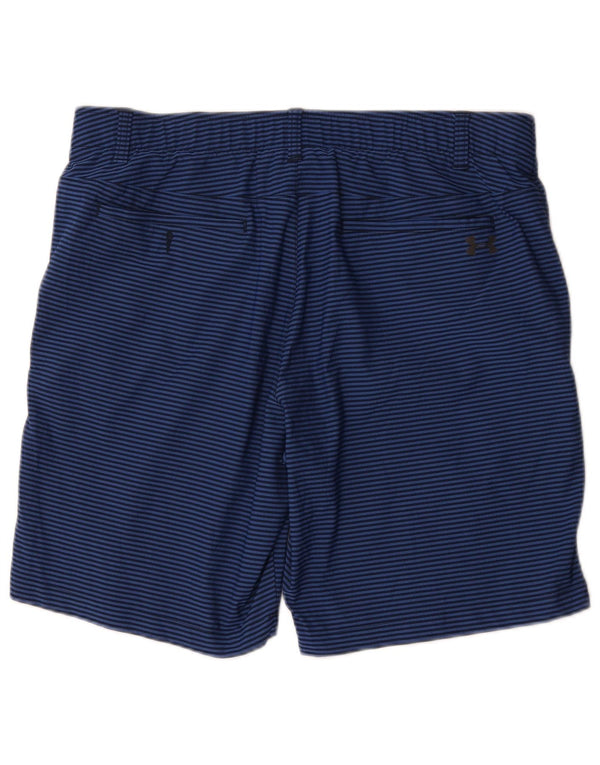 Under Armour Pantalones cortos chinos Heat Gear para hombre W38 XL azul a rayas