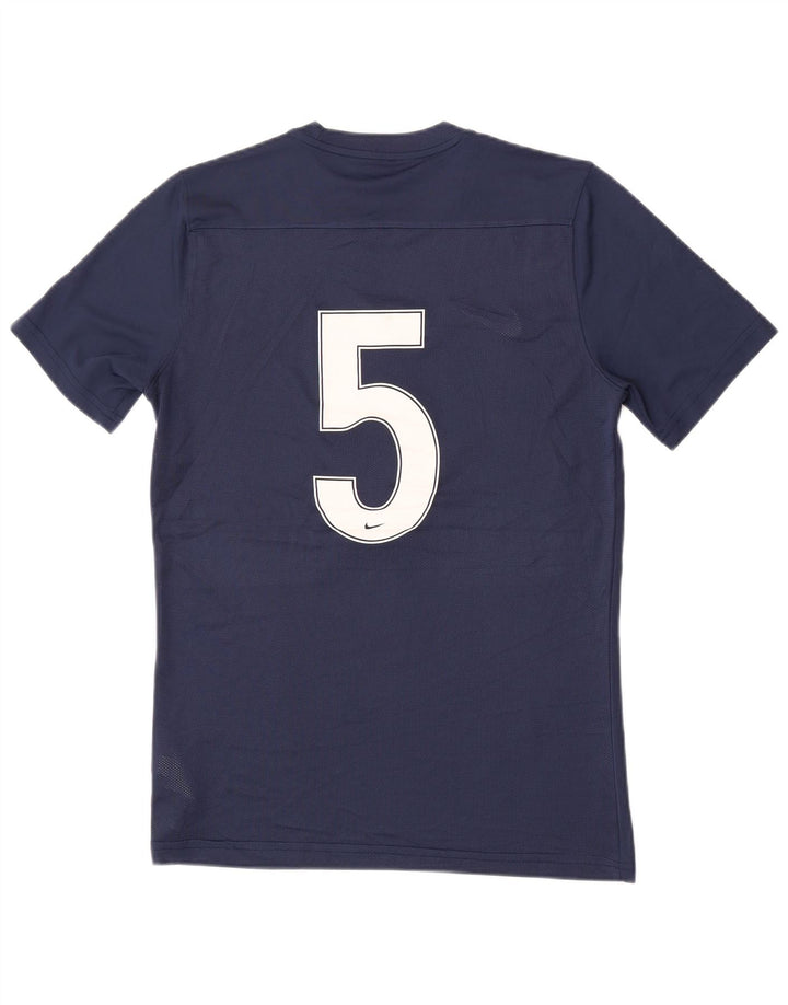 Camiseta Nike Dri Fit Graphic para hombre Top medio azul marino Poliéster