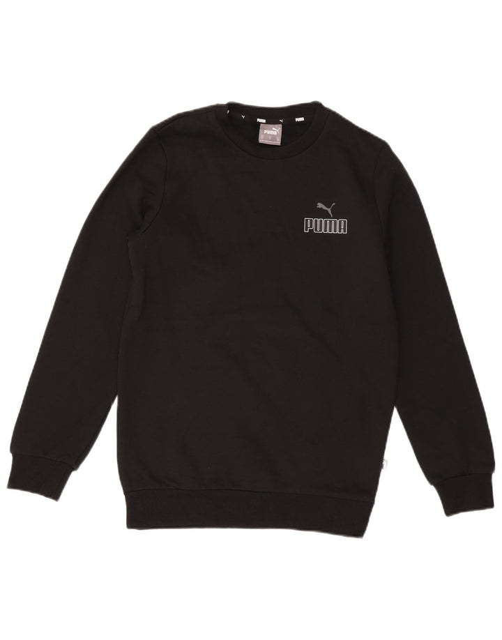 Puma Sudadera gráfica para hombre Jumper XS Algodón negro