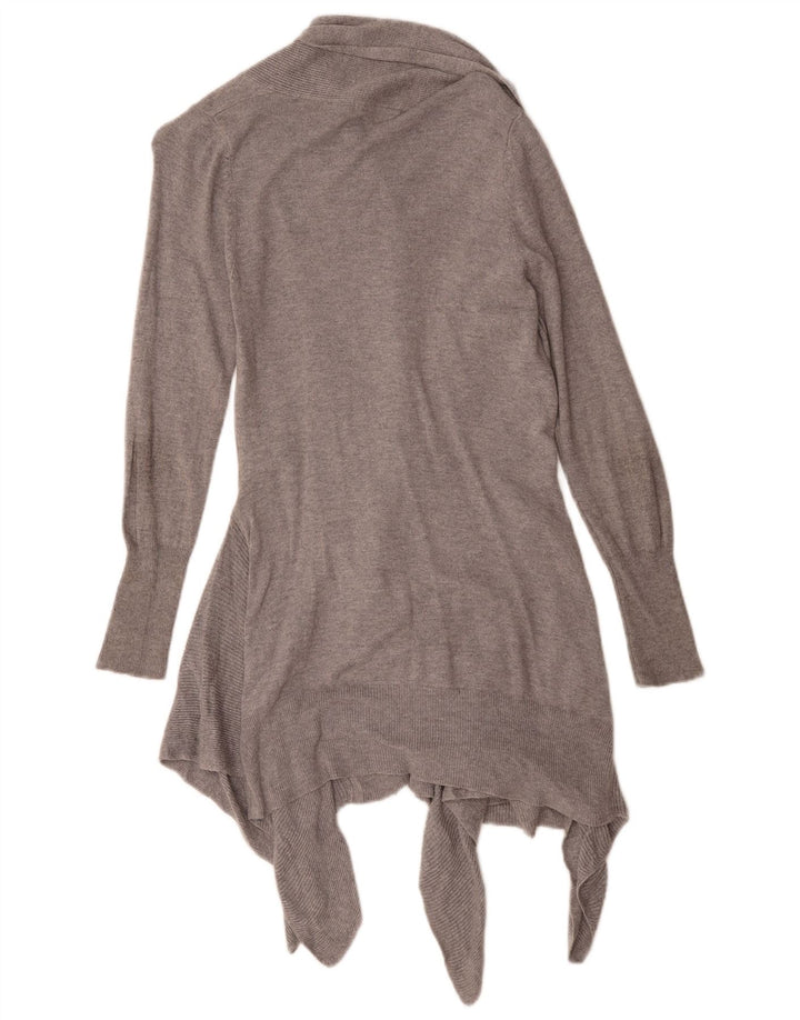 Marks & Spencer Suéter tipo cárdigan largo extragrande para mujer UK 6 XS Gris