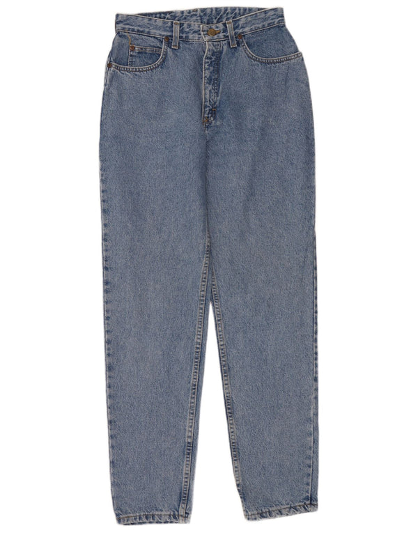 Lee Virginia - Vaqueros cónicos de cintura alta para mujer, talla 12, grande, W28 L31, color azul