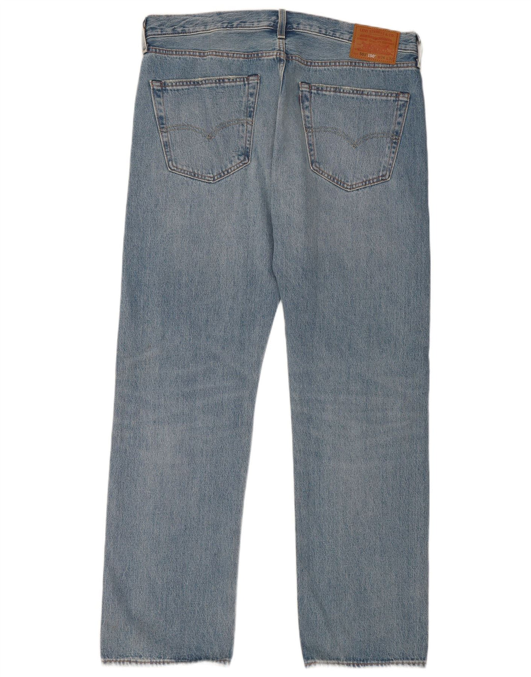 Levi's Vaqueros rectos 501 para hombre W36 L32 Algodón patchwork azul
