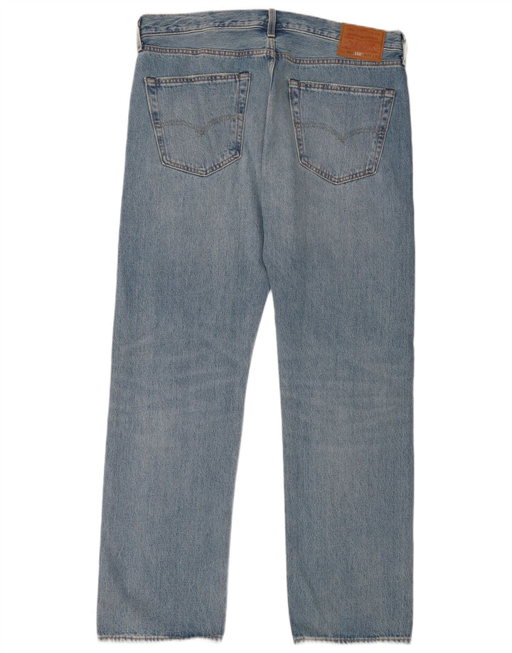 Levi's Vaqueros rectos 501 para hombre W36 L32 Algodón patchwork azul
