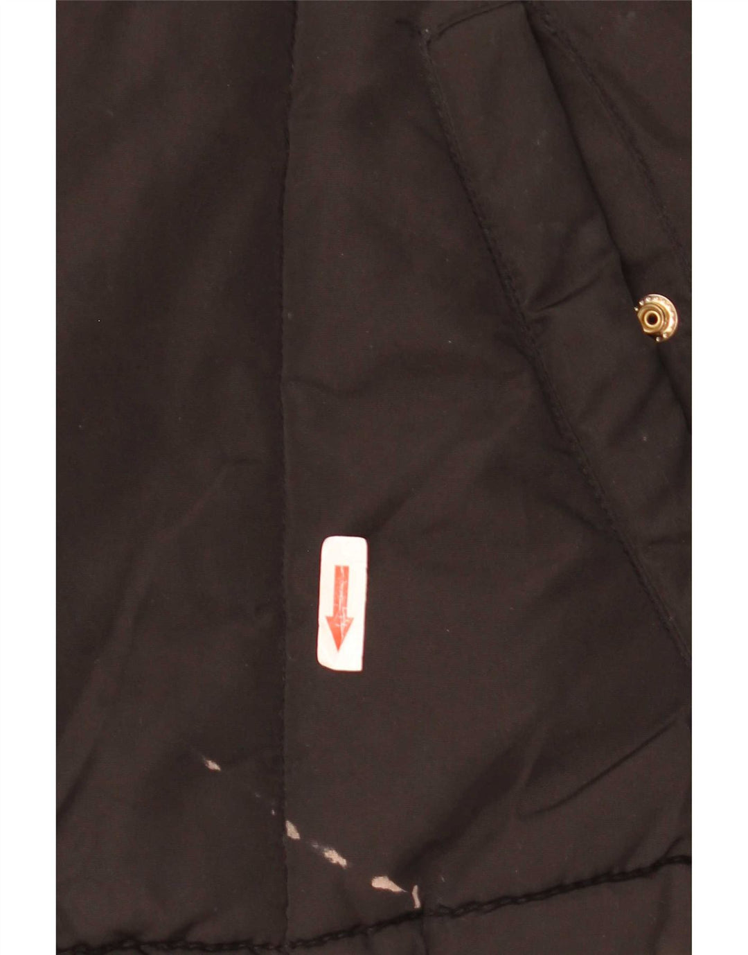 Topshop Chaqueta acolchada extragrande con capucha para mujer UK 8 Small Poliéster negro