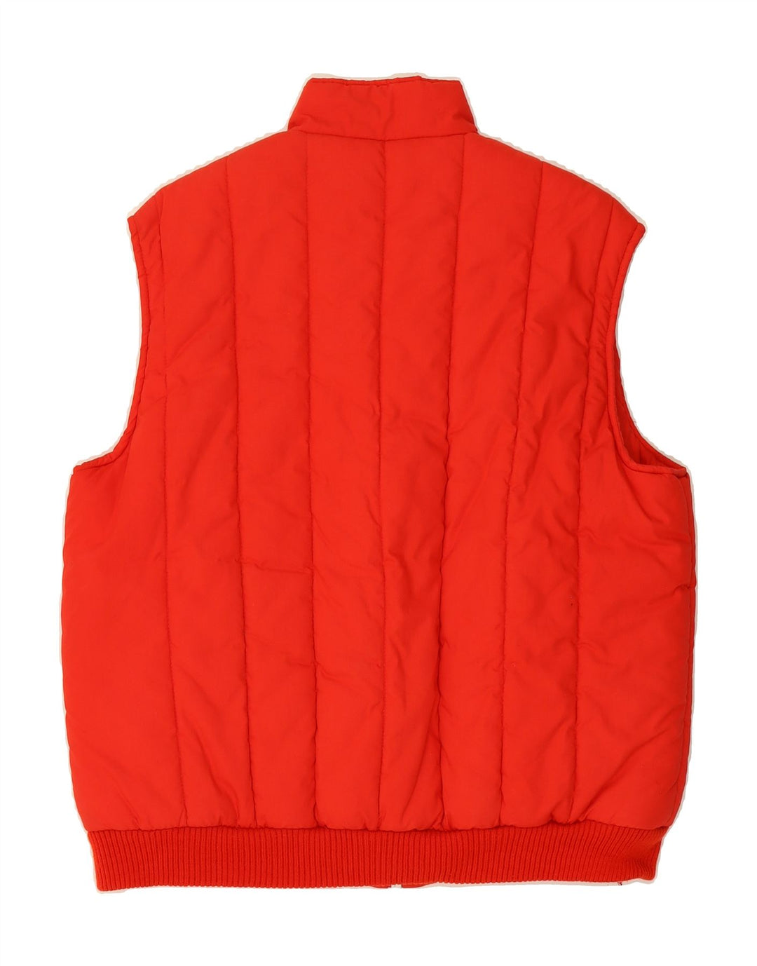 LIFE LINE Mens Padded Gilet IT 51 Large Red Cotton Vintage Life Line and Second-Hand Life Line from Messina Hembry 