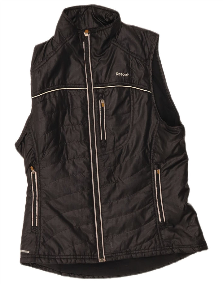 Reebok - Chaleco acolchado para mujer, talla 40, talla M, color negro