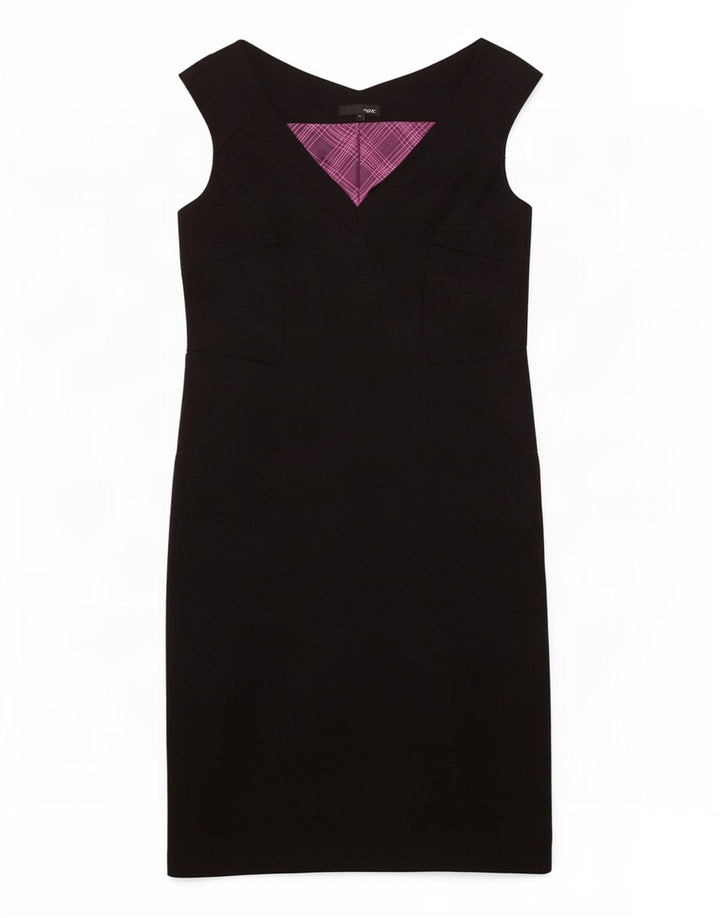 Next Vestido tubo sin mangas para mujer UK 40 Small Poliéster negro