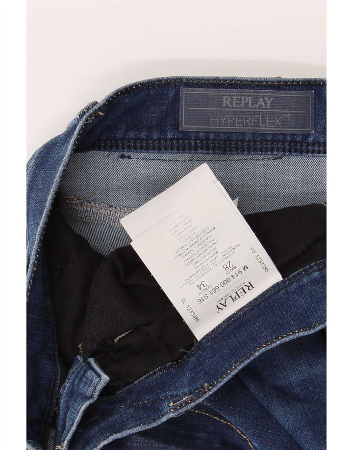 Replay Vaqueros ajustados para hombre W28 L30 Algodón azul