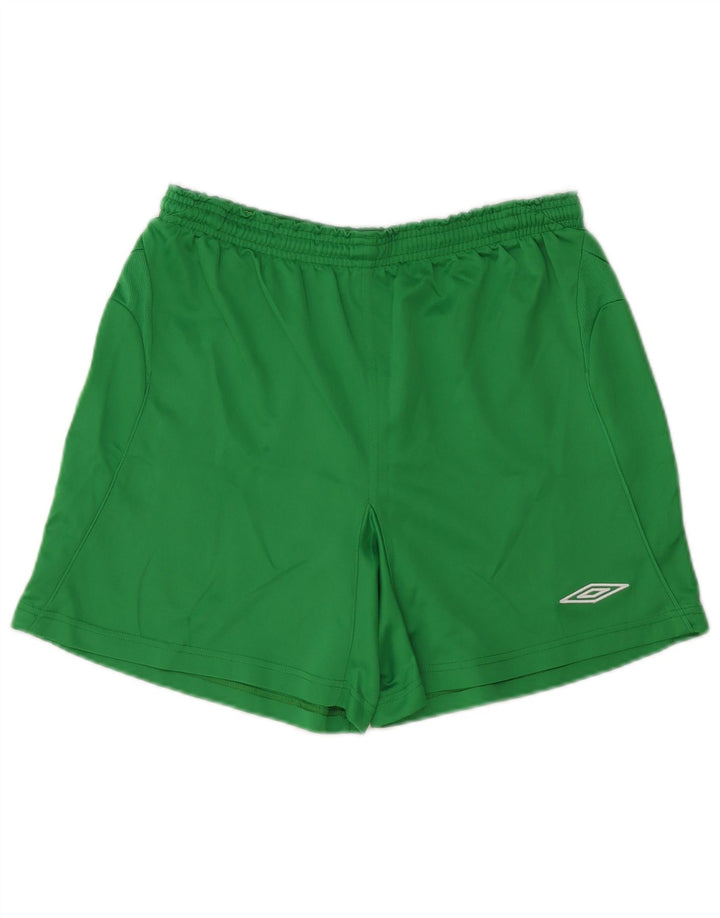 Pantalones cortos deportivos Umbro para hombre poliéster verde grande