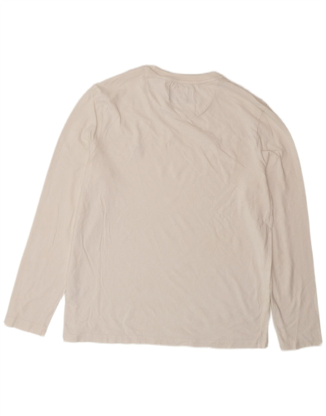 Lyle & Scott Camiseta de manga larga para hombre de algodón blanco grande