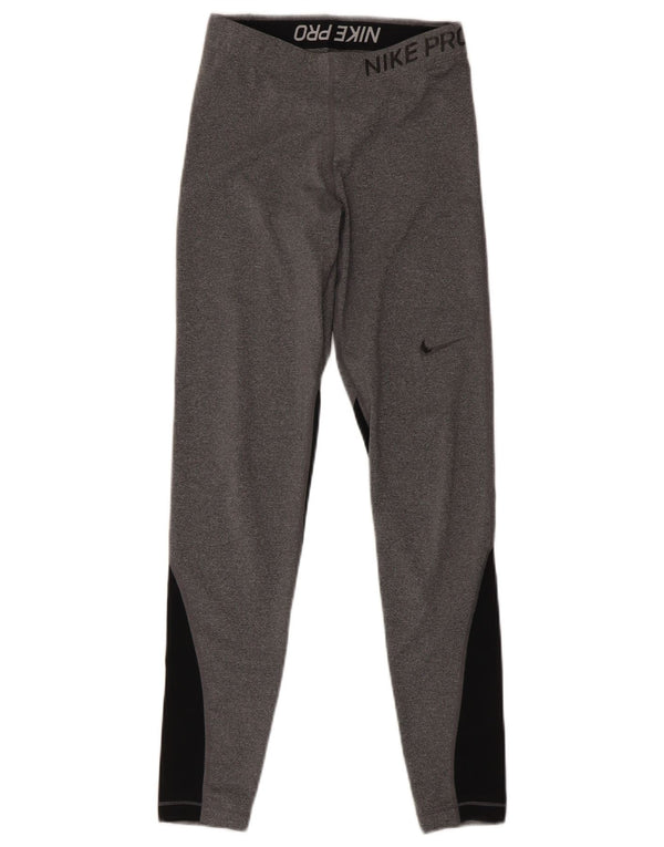 Leggings Nike para mujer UK 8 Small Grey Colorblock Sports