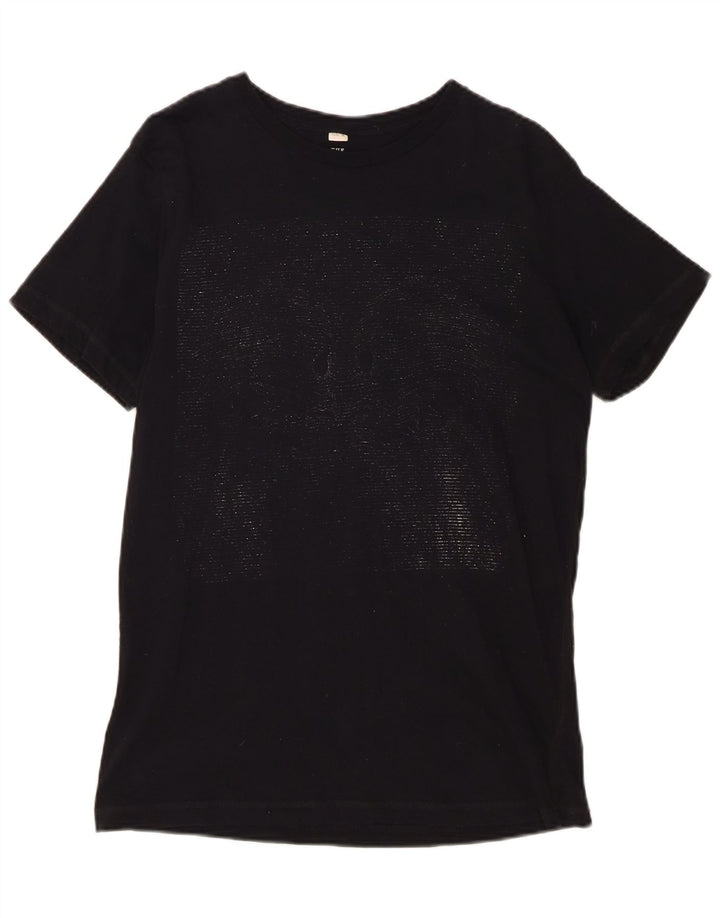 DIESEL Mens T-Shirt Top Medium Navy Blue Cotton