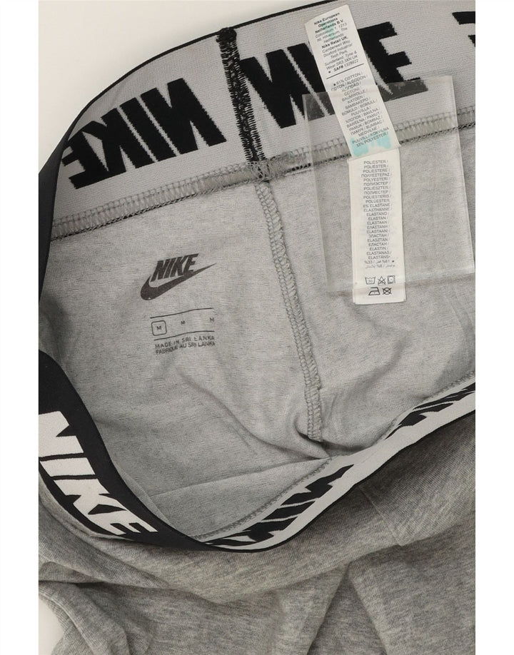 NIKE Womens Graphic Leggings UK 12 Medium  Grey Cotton Vintage Nike and Second-Hand Nike from Messina Hembry 