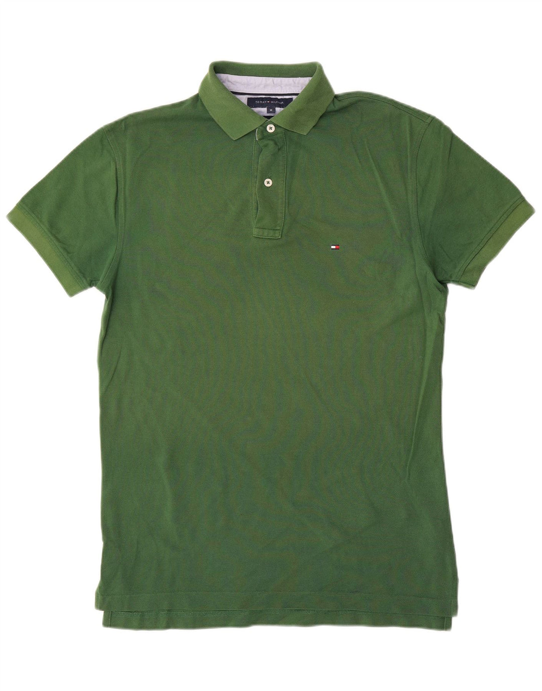 Polo Tommy Hilfiger Hombre Algodón Verde Medio