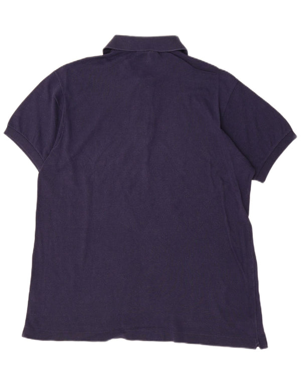 LACOSTE Polo para hombre talla 5 grande algodón azul marino