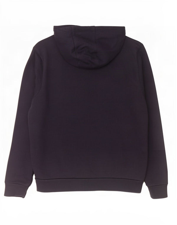 Guess Sudadera con capucha y cremallera gráfica para hombre, talla grande, azul marino