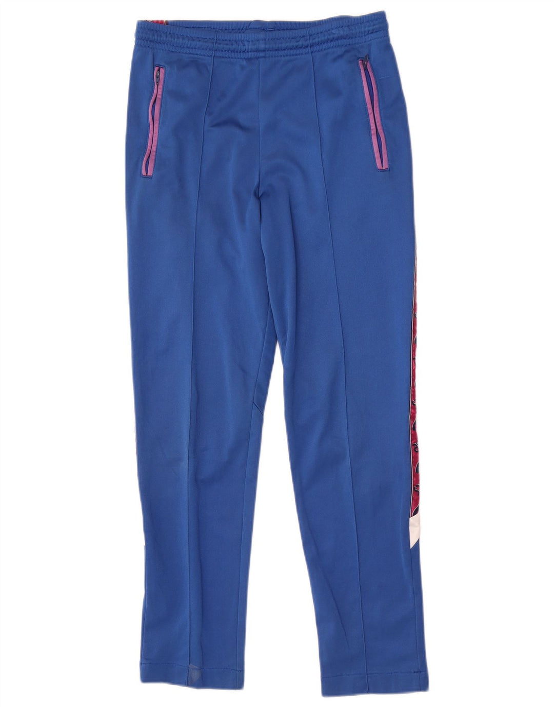 Asics Hombre Pantalones De Chándal Gráfico Azul Medio Colorblock