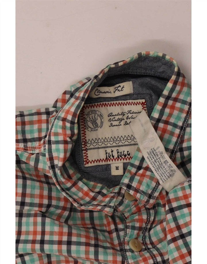 Camisa de corte clásico de manga corta para hombre de Fat Face Cuadros medianos multicolores