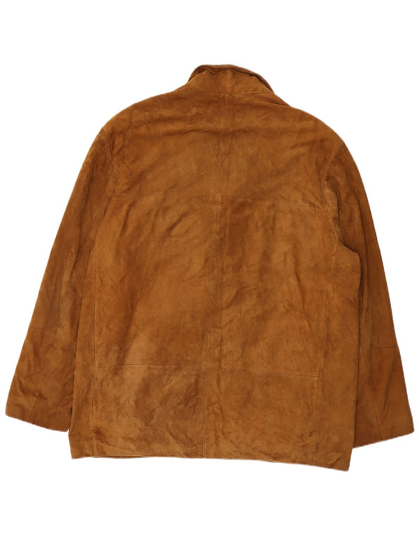 Conbipel Chaqueta de ante para hombre IT 52 Cuero beige grande