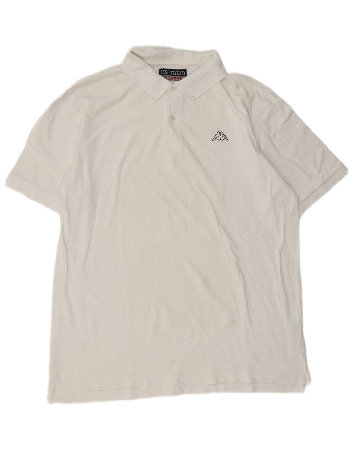 Kappa Polo Hombre XL Blanco Algodón