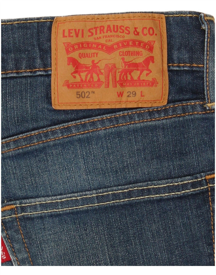 LEVI'S Mens 502 pantalones cortos de mezclilla W29 pequeño azul