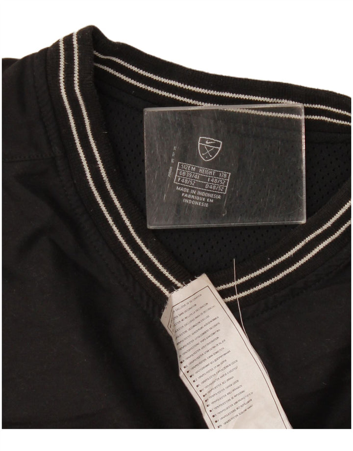Nike Hombre Sin Mangas Jersey Chándal Top UK 39/41 Medio Negro Poliéster