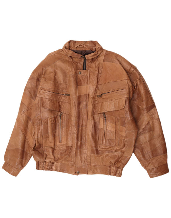 Missoni Chaqueta de cuero para hombre UK 42 XL Marrón