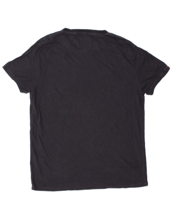 SUPERDRY Camiseta Hombre Top 2XL Azul Marino Algodón