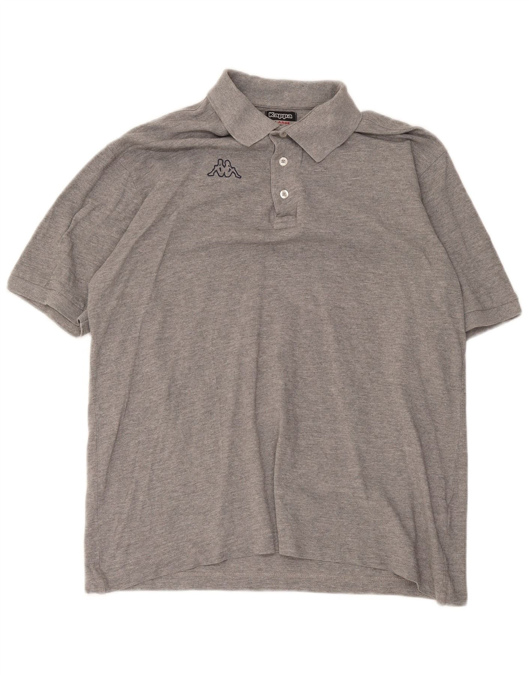 Kappa Polo Hombre XL Algodón Moteado Gris