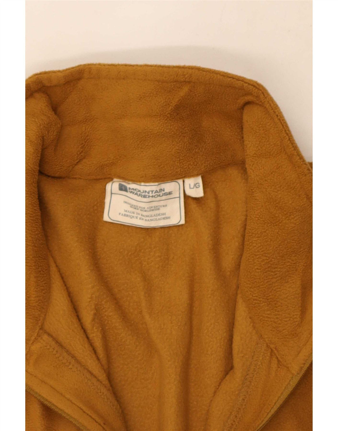 Jersey de forro polar con cuello y cremallera para hombre de Mountain Warehouse Poliéster marrón grande