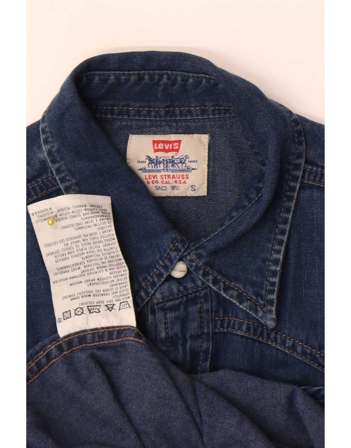 Levi's Hombre Camisa Vaquera Pequeña Algodón Azul