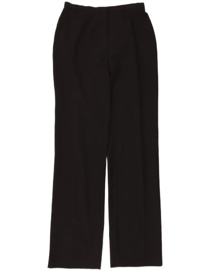 CALLE. BERNARD Pantalones informales rectos de cintura alta para mujer W28 L35 Negro
