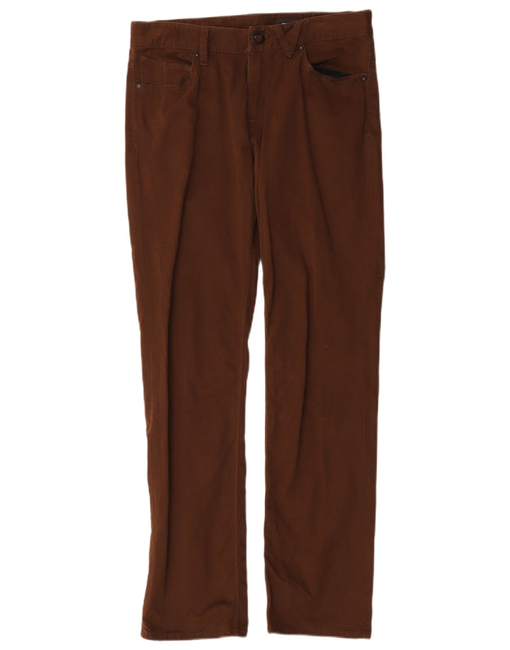 Volcom Pantalón casual recto Solver para hombre W30 L31 Algodón marrón