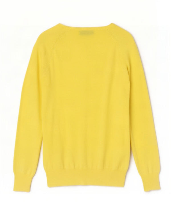 Zara Mujer Cárdigan Suéter UK 40 XL Amarillo