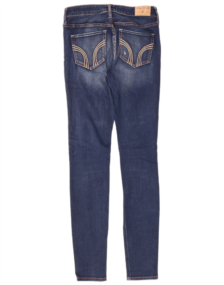 HOLLISTER Jeans ajustados desgastados para mujer US 3 XS W26 L31 Algodón azul