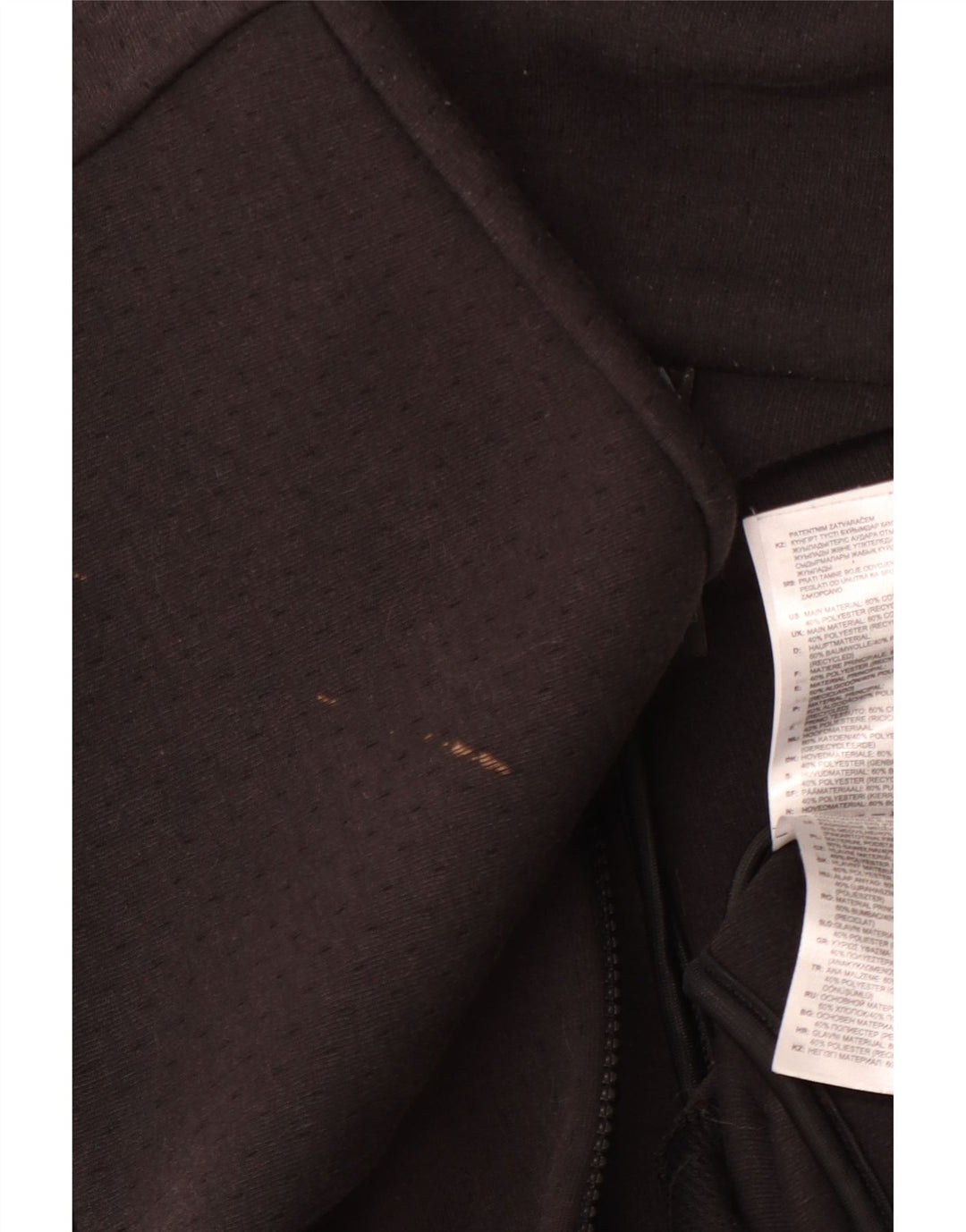 ADIDAS Sudadera con capucha Primegreen Graphic Zip para mujer Reino Unido 12/14 Mediano Negro