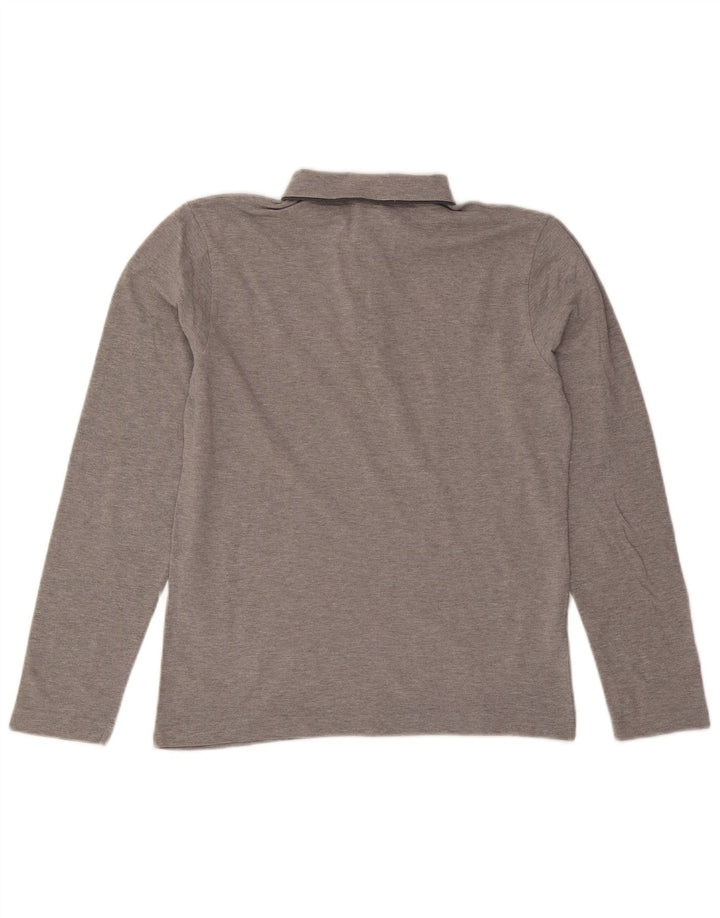 Calvin Klein Polo de manga larga para hombre pequeño gris