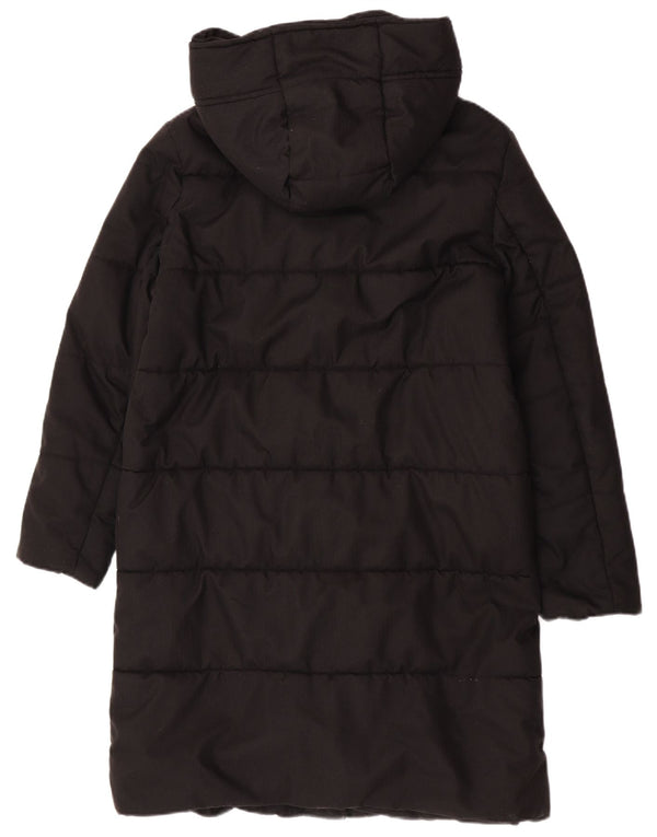 Crew Clothing Abrigo acolchado con capucha y ajuste regular para mujer, talla 44, talla M, color negro