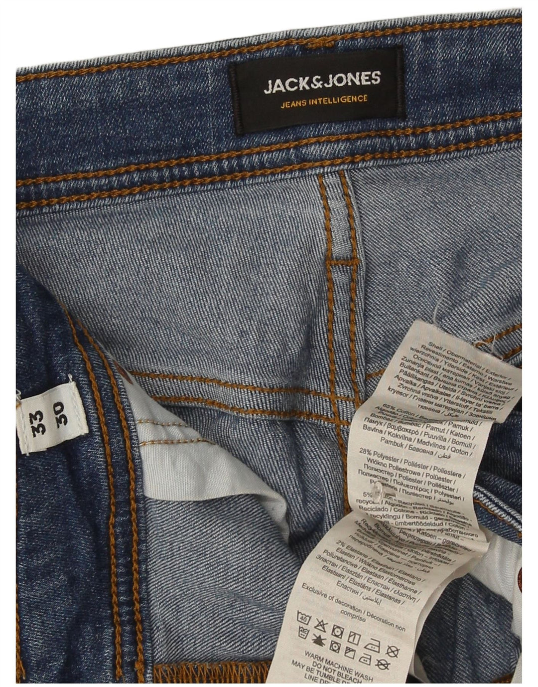 Jack & Jones Vaqueros Slim para Hombre W33 L30 Algodón Azul