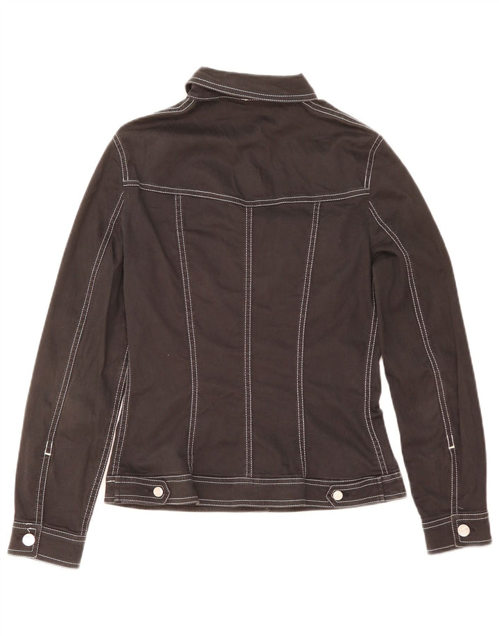 Conte of Florence Chaqueta utilitaria para mujer Reino Unido 12 Mediana Algodón negro
