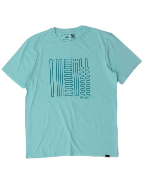 O'Neill Camiseta estampada de corte regular para hombre Top de algodón azul medio
