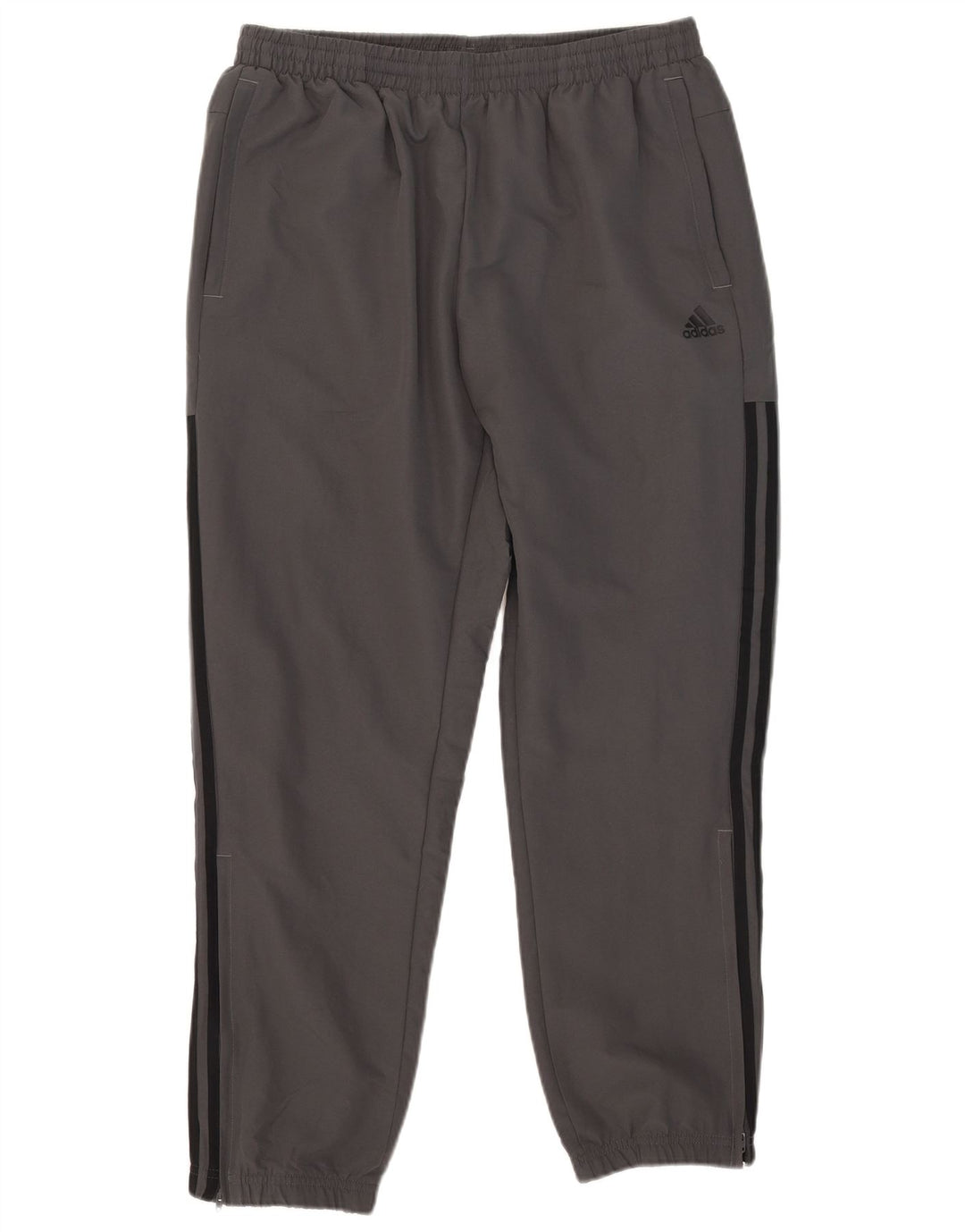 Adidas Hombre Pantalones De Chándal Joggers Grande Gris Poliéster